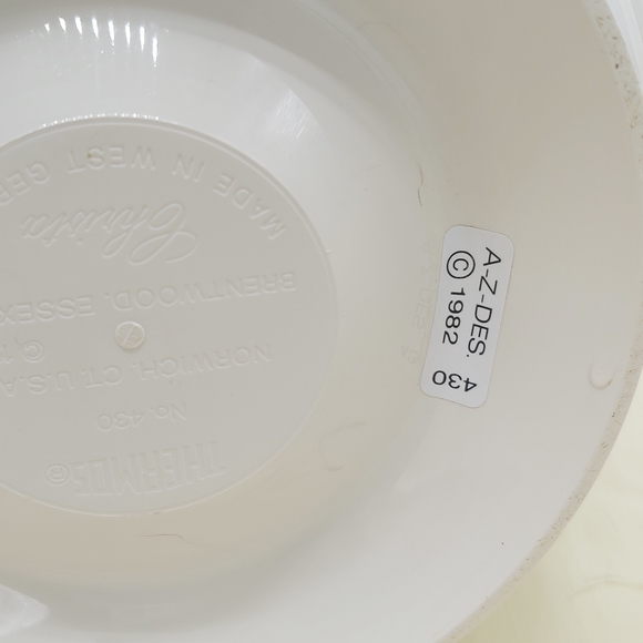 Clearout Item Vintage Thermos Carafe Rose Needlepoint Print - Picture 11 of 13